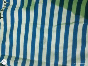 oversized blue &amp; white striped tshirt kpop fangirl