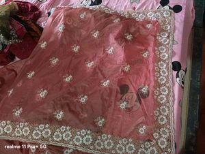 Elegant Embroidered Saree