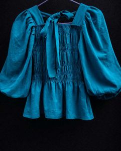 Teal Matching Top &amp; Skirt Set