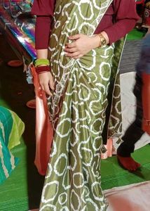 Green Cut Dana Work Silk Saree