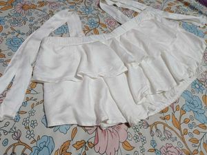 White Ruffle Top