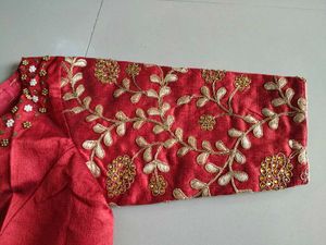 Embroidered Red Blouse