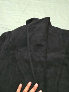 Collared High Neck Winter Coat with Belt