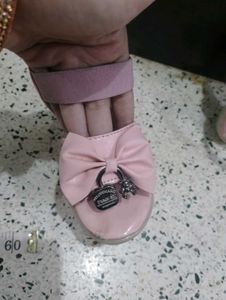 Stylish Pink colour slippers for baby girl