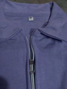 Lavender Ribbed Crop-Top.