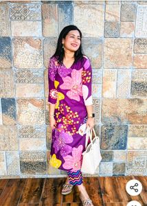 Floral Print Kurta Set