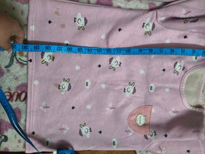 Cute Pink fleece cordset for 5-7 years girl