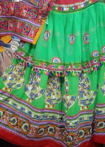 Green Garba Choli