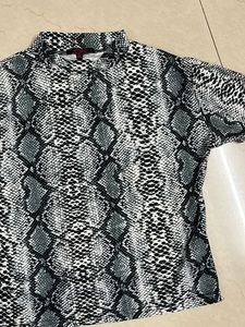 Snakeskin Print Top Branded From Ginger