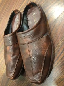 Brown Leather Casual Sandals