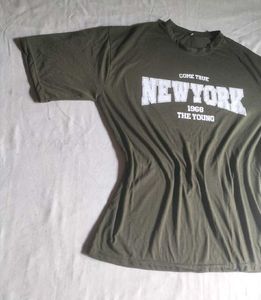 Olive Green Oversized Tshirts