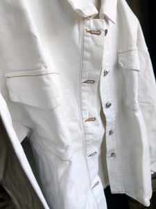 White Denim Oversized Shirt