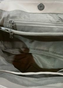 Ivory Quilted Tote Bag