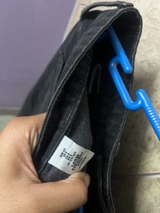 Black Straight-Leg Jeans