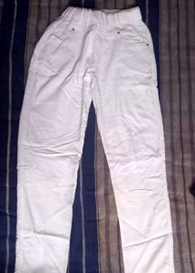 Combo Of Off-White Pleated Pants