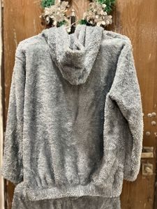 Women- Blue Fuzzy Lounge Set