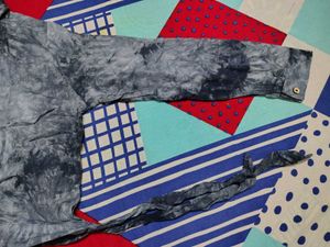 Tie-dye Button-Down Top