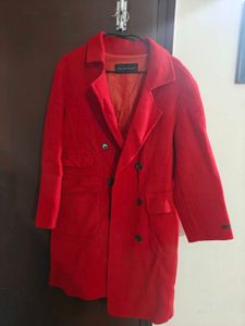 Stylish Red Overcoat