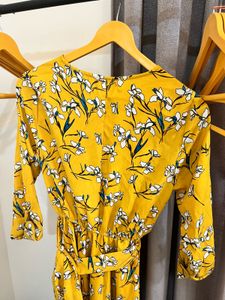 Floral Yellow Maxi Dress