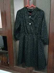 One Piece Printed Dress For Girls