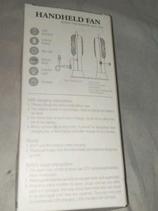 Cute White Rechargeable Fan