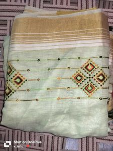 Elegant Embroidered Saree