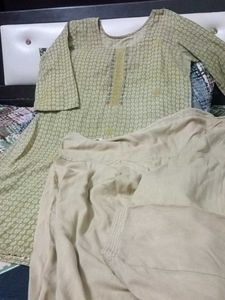 Green Printed Salwar Kameez