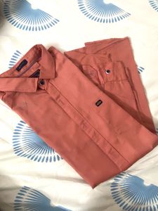 Peach Shirt Cotton Blend