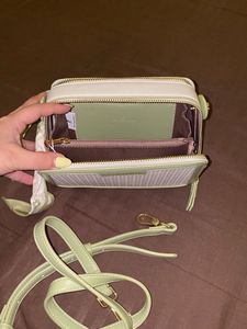 White/Green Bag