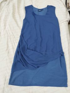 Blue Sleeveless Party Dress