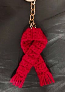 Mikasa scarf keychain