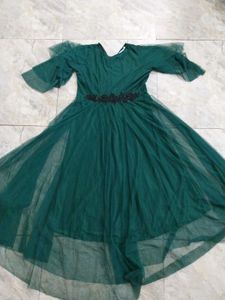 Green Tulle Party Dress