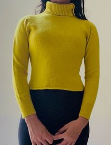 Yellow Turtleneck Sweater