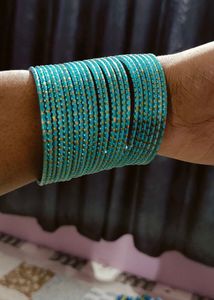 Turquoise Colour Bangle Set