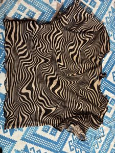 Zebra print top