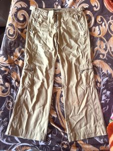 BEIGE BROWN SIX POCKET CARGO