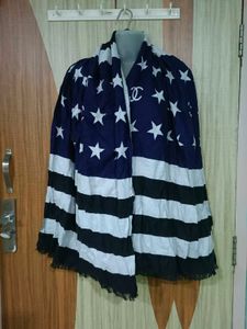 Chanel Designer Scarf - Stars &amp; Stripes