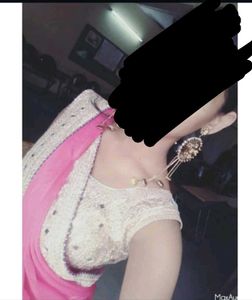 Pink Saree With Blouse Piece