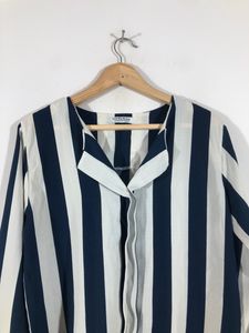 White&amp;Blue Strips Top(Women’s)