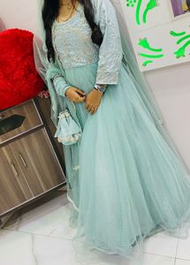 Elegant Mint Green Tulle Dress