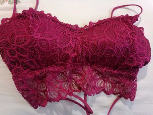 Maroon Bralette  Removable Padded Bra For Women