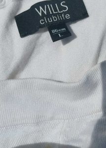 White V-neck Top