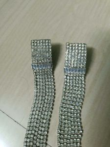 Sparkling Rhinestone Tassel Earrings
