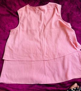 Pink Sleeveless Top