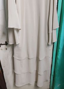 💕 Layered Open Abaya With Matching Scarf 💕