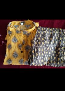 Yellow Kurti Pant