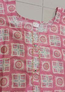 Pink cotton kurti