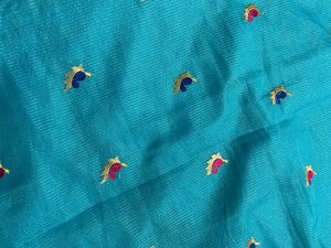 Kota Doria Blue Saree