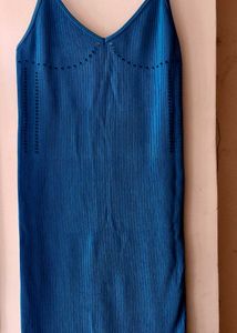 ZARA Sea Blue Bodycon Dress