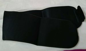 Black Neoprene Sweat Belt for Waist Trimming